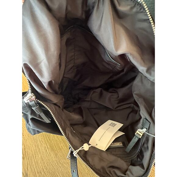 NWT Tory Burch $(328) Nylon Virginia Tote Bag Black - Picture 7 of 11